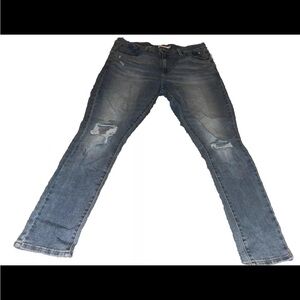 Levi's 721 Jeans Size 34 Womens High Rise Skinny Medium Wash Blue Denim